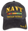U.S. Navy Vietnam Veteran Cap - Cotton Washed Black