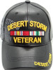 Desert Storm Veteran Cap - Faux Leather - Black