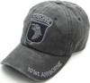 101st Airborne Cap - Cotton Washed Black
