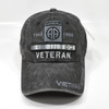 82nd Airborne Vietnam Veteran Cap - Cotton Washed Black