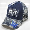 U.S. Navy Cap - US Flag -  Blue Digital Camo