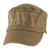 6660 - U.S. Navy Flat Top Cap - Cotton - Washed Coyote Brown