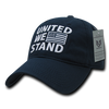 A03 - United We Stand US Flag Cap - Relaxed Cotton - Navy