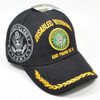 U.S. Army Disabled Veteran Cap  - Army Seal Shadow - Black