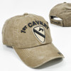 1st Cavalry Cap Subdued Insignia - Cotton Washed Khaki