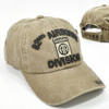 82nd Airborne Division Cap Subdued Insignia - Cotton Washed Khaki