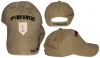 1st Infantry Cap Subdued Insignia - Cotton Washed Khaki