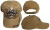 Vietnam Veteran Cap Subdued Map Service Ribbons - Cotton Washed Khaki