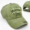 Vietnam Veteran Cap Subdued Map Service Ribbons - Cotton Washed Olive