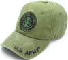 U.S. Army Cap Subdued Seal - Cotton Washed Olive
