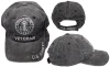 U.S. Army Veteran Cap Subdued Seal - Cotton Washed Black