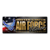 Air Force Veteran Chrome Bumper Strip Magnet