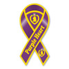 Purple Heart 2-in-1 Ribbon Magnet