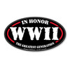 World War II In Honor Oval Magnet