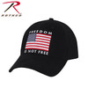 Rothco 3938 Freedom Is Not Free USA Flag Cap Low Profile Cotton Black