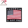 Rothco 3938 Freedom Is Not Free USA Flag Cap Low Profile Cotton Black