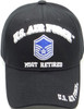 U.S. Air Force Master Sergeant Retired Cap - Black