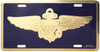 LN07 - USN Naval Aviator Insignia License Plate - Made in USA - Navy/Gold
