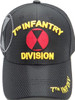 7th Infantry Division Cap - Jersey Mesh - Black