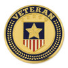 Veteran Shield Circle Lapel Pin