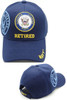 U.S. Navy Retired Cap Emblem Shadow - Navy Blue