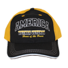 30174 - Vietnam Veteran Cap - America Home of the Brave - Made In USA - Black/Gold