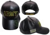 U.S. Army Cap - Faux Leather - Black
