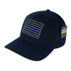 T108 - RapDom Police Thin Blue Line Operator Cap - Ripstop - Navy Blue