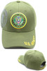 U.S. Army Cap Emblem Logo Shadow - Olive