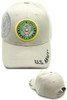 U.S. Army Cap Emblem Logo Shadow - Khaki