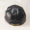 Vietnam Veteran Cap - Side Shadow - Faux Leather - Black
