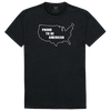 Relaxed Graphic T-Shirt Proud to be American Black