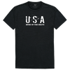 Relaxed Graphic T-Shirt Home of the Brave Black