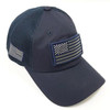 USA Flag Patch Cap - Soft Jersey Air Mesh - Navy Blue