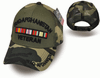 Iraq Afghanistan Veteran Cap - Trucker Air Mesh -  Olive/Woodland Camo