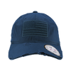 A18 - Vintage USA Flag Cap - Distressed Cotton - Relaxed Fit - Navy Blue