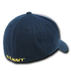 U.S. Navy Flex Cap With U.S. Navy Emblem - Grey/Navy Blue