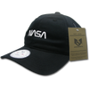 NASA Relaxed Cap NASA "Worm" Insignia Logo - Black