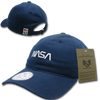 NASA Relaxed Cap With NASA "Worm" Insignia Logo - Navy