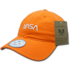 NASA Relaxed Cap With NASA "Worm" Insignia Logo - Orange