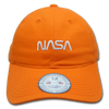 NASA Relaxed Cap With NASA "Worm" Insignia Logo - Orange