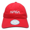 NASA Relaxed Cap With NASA "Worm" Insignia Logo - Red