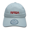 NASA Relaxed Cap With NASA "Worm" Insignia Logo - White