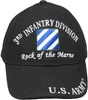 CP00111 - U.S. Army 3rd Infantry Division Cap - Rock of the Marne - Black