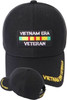 Vietnam Era Veteran Cap Service Ribbons - Black