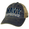 7.62 Design - U.S. Navy Cap - Don't Tread on Me - Cotton/Soft Mesh - Washed Navy Blue