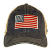 7.62 Design - American Flag Cap - Cotton/Soft Mesh - Washed Navy