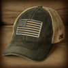 7.62 Design - Tactical US Flag Cap - Cotton/Soft Mesh - Washed Black