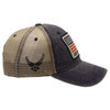 7.62 Design - U.S. Air Force Flag Cap - Cotton/Soft Mesh - Washed Black