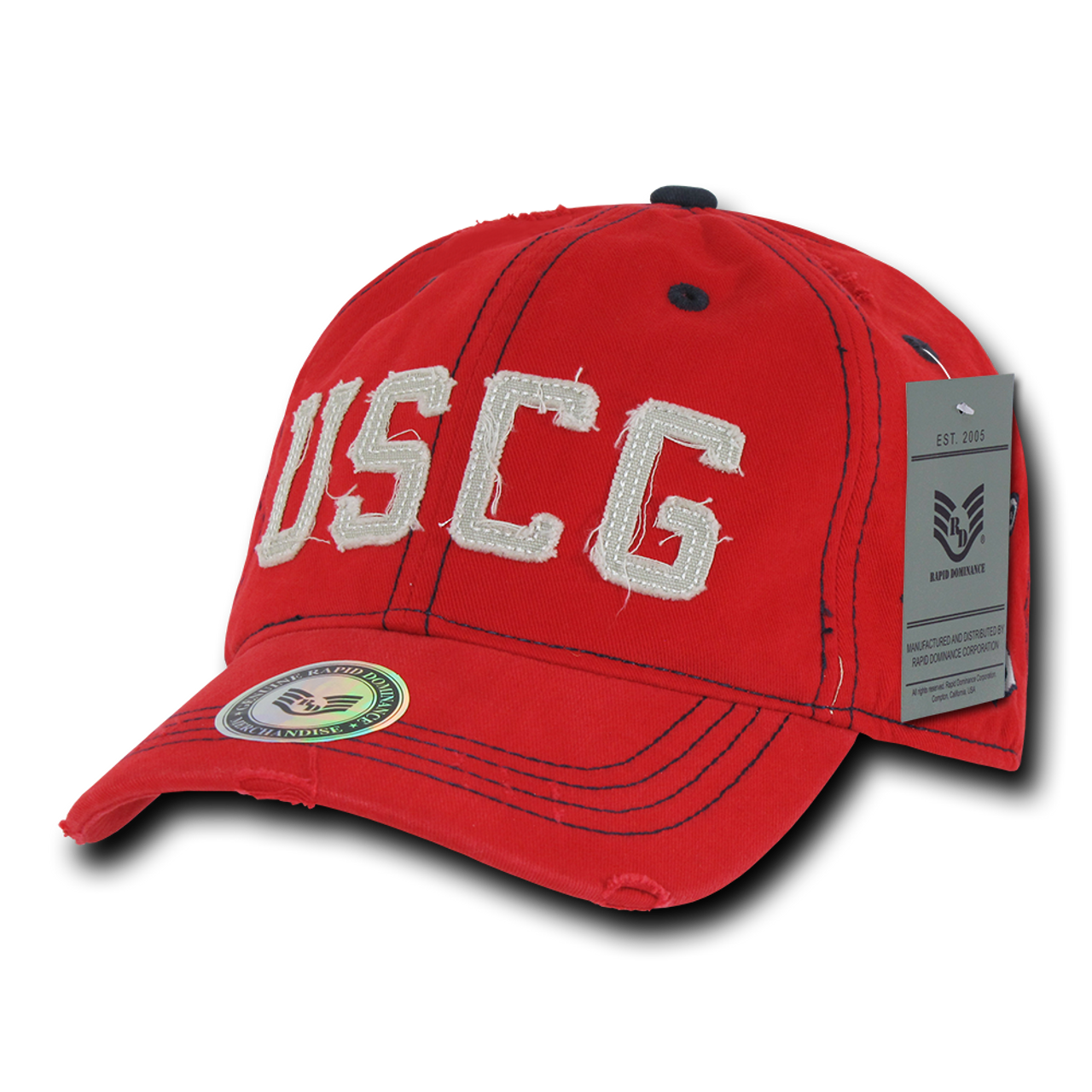 U.S. COAST GUARDヴィンテージ キャップ USA製 80s S84 - Vintage U.S. Coast Guard Cap - Relaxed Cotton - Red